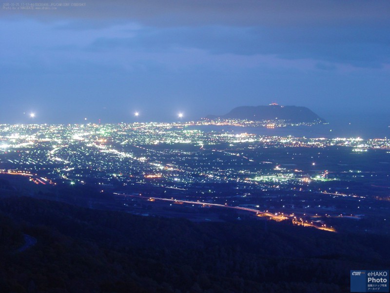城岱牧場からの函館裏夜景 2005年10月