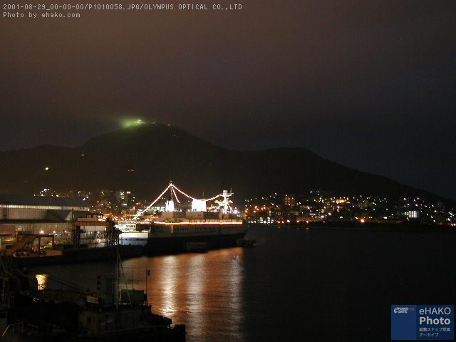 ともえ大橋から夜の函館湾を臨むその5