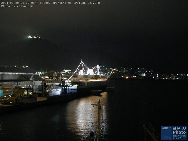 ともえ大橋から夜の函館湾を臨むその4