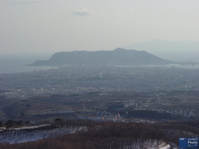 東山からの函館市街地全景 2006年4月