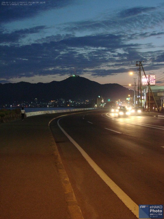 大森浜・漁火通り／夏の街の風景 2006年8月