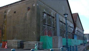 旧相馬倉庫の取壊し風景 2006年9月